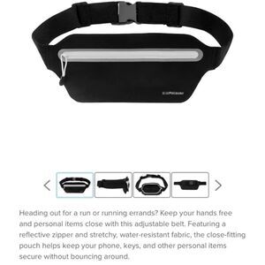💙NEW Beachbody Black Reflective Running Belt